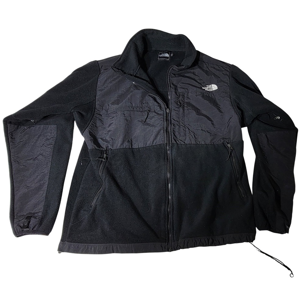 The North Face Denali Fleece Jacket Mens XL Black Full Zip Mock‎ Neck